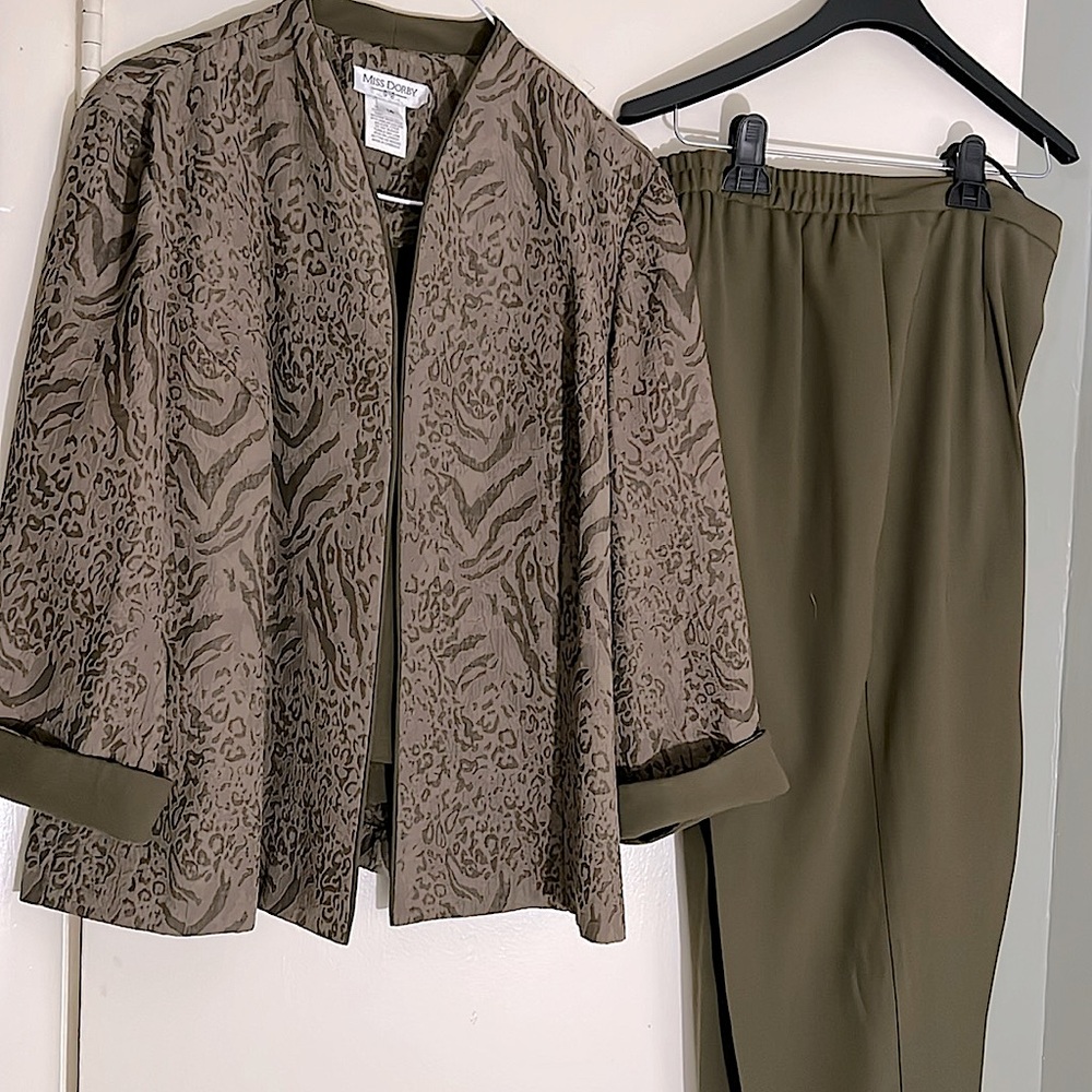 Green Three piece Suit